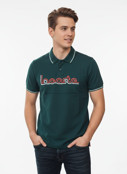 LACOSTE Verdant Whisper Tailored Fit Short Sleeve Piqué Polo