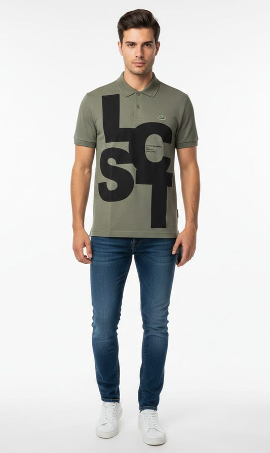 LACOSTE Mystic Fern Tailored Fit Piqué Polo Shirt