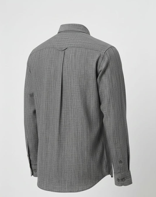 ALLSAINTS Stormy Ash Slim Fit Long Sleeve Linen Shirt