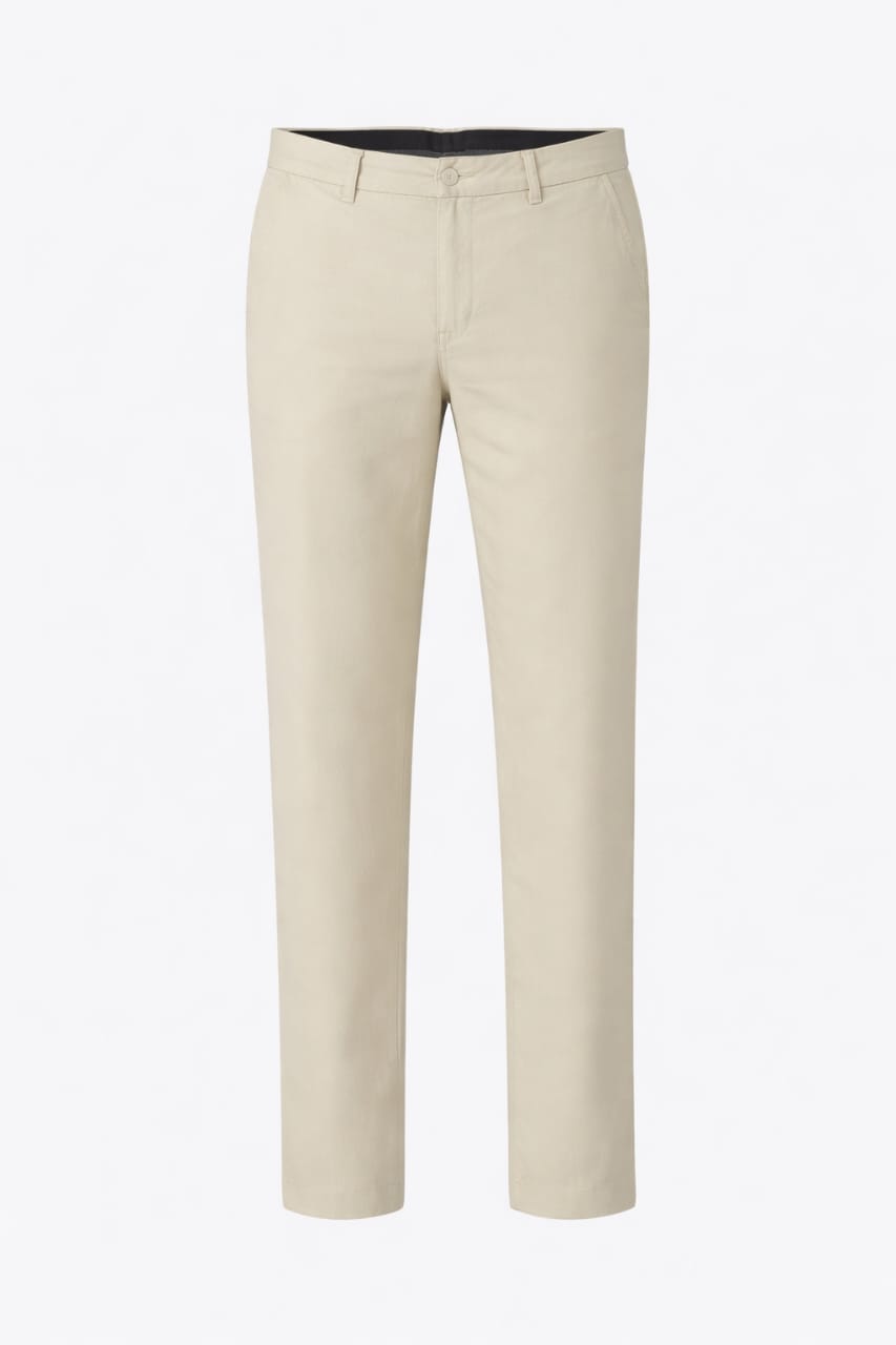 RALPH LAUREN Silken Sand Classic Fit Linen Trousers