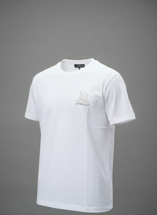 OFF-WHITE™ Ethereal Pearl Luxe Fit Short Sleeve Graphic T-Shirt