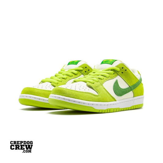 NIKE Luminous Lime Luxe Low-Top Suede Sneakers