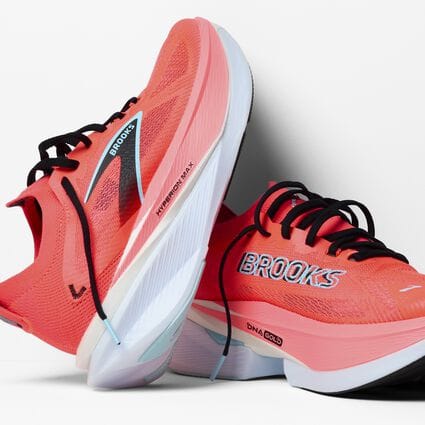 BROOKS Luminous Tangerine Ultra-Lightweight Performance Running Shoes