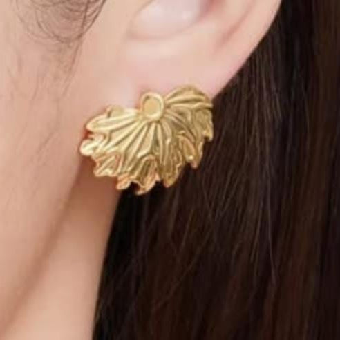 BD Adornments Golden Leaf Earrings