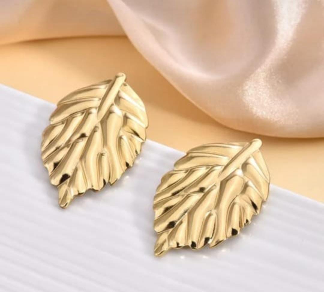 Elegant Accents Gold Leaf Earrings