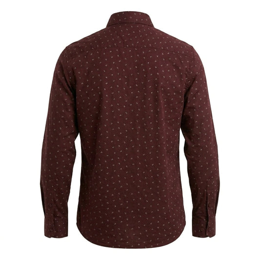 TOMMY HILFIGER Radiant Garnet Tailored Fit Long Sleeve Shirt