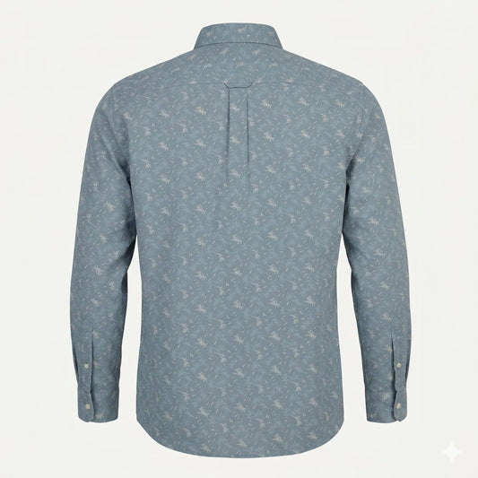 TOMMY HILFIGER Tranquil Teal Relaxed Fit Long Sleeve Shirt
