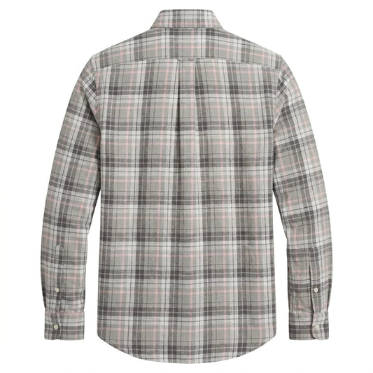 POLO RALPH LAUREN Whispering Blush Custom Fit Long Sleeve Plaid Button-Up Shirt