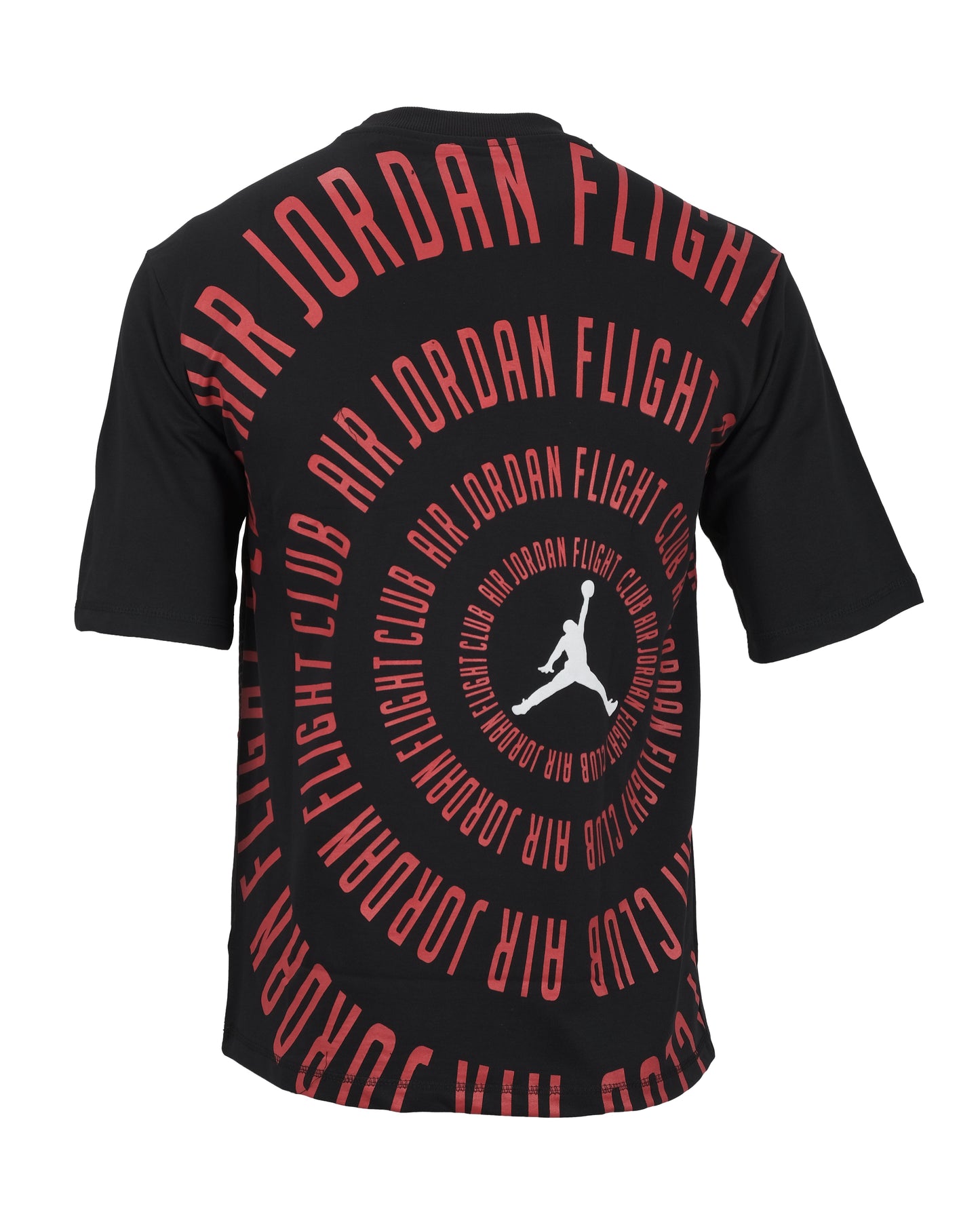 JORDAN Black Red Grid Logo Graphic Short Sleeve T-shirt