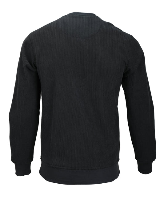 ARMANI EXCHANGE Obsidian Gold Slim Fit Ribbed Crewneck Sweatshirt