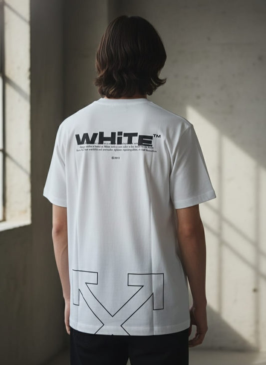 OFF-WHITE™ Ethereal Ivory Slim Fit Short Sleeve T-Shirt