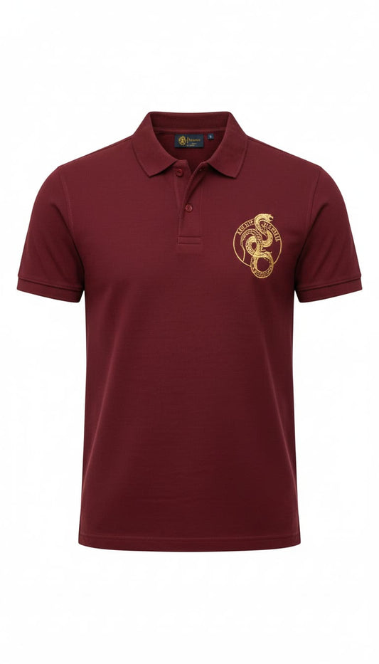 ARMANI EXCHANGE Crimson Ember Tailored Fit Short Sleeve Piqué Polo Shirt