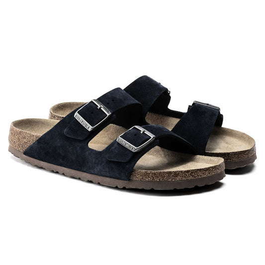 BIRKENSTOCK Deep Sea Sapphire Luxe Suede Arizona Sandals