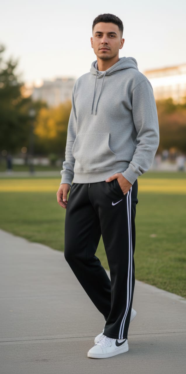 Nike Men's Classic Stripe Fleece Jogger Pants