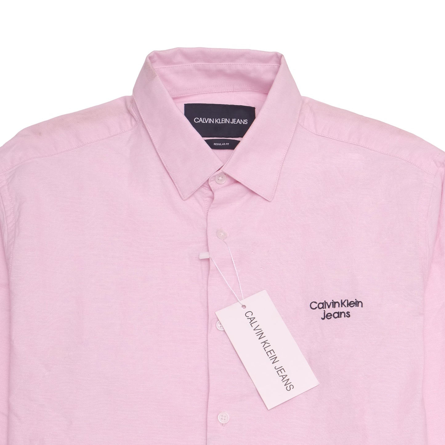 CALVIN KLEIN Pink Casual Button-Up Shirt