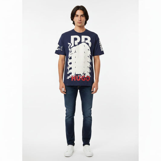 HUGO BOSS x RED BULL Graphic Logo Drop Shoulder T-Shirt