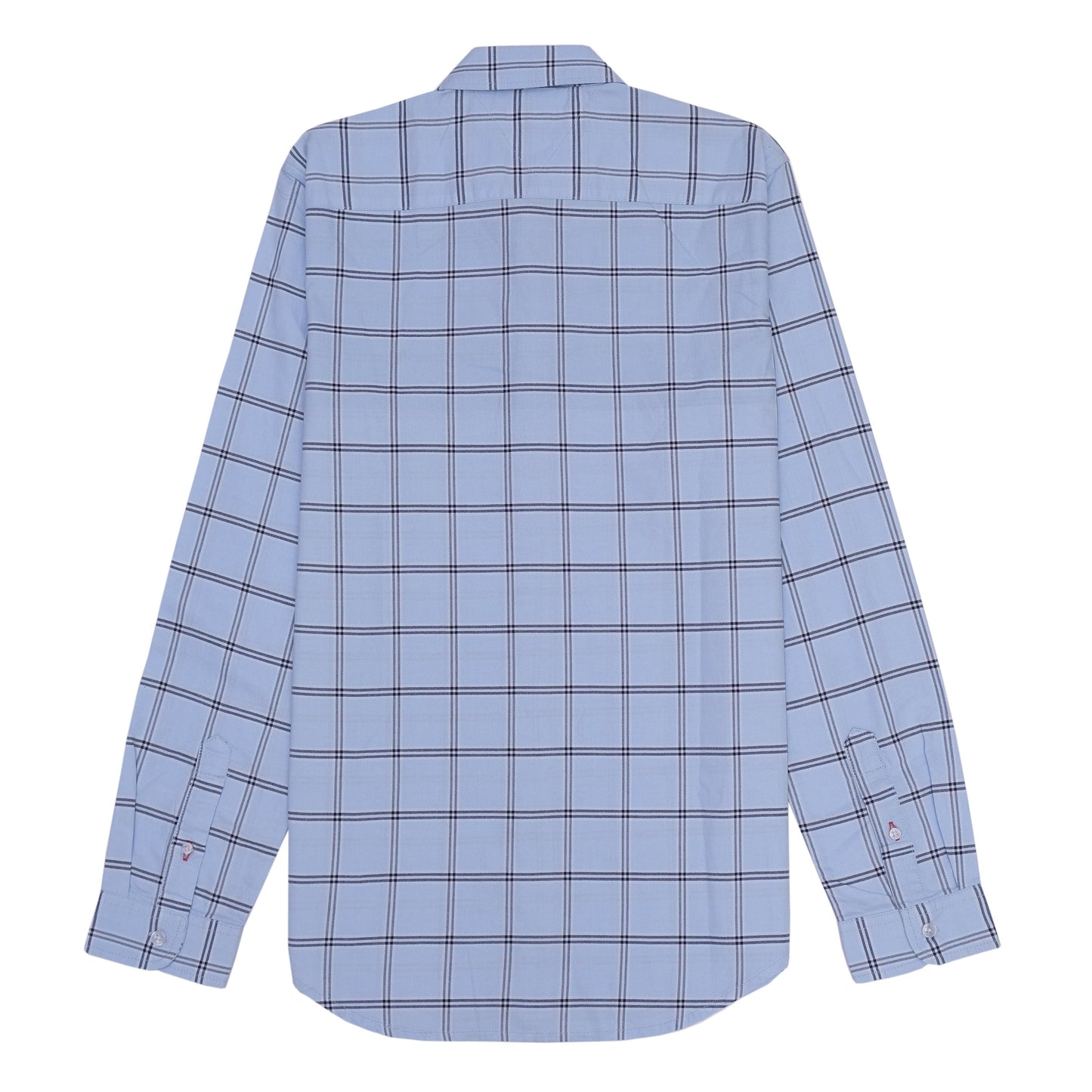 TOMMY HILFIGER Sky Blue Check Pattern Long Sleeve Shirt