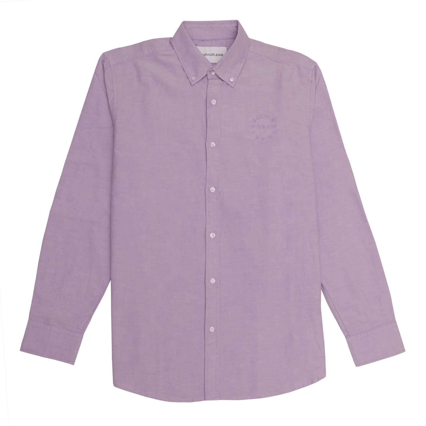 CALVIN KLEIN Lavender Classic Fit Button-Up Shirt