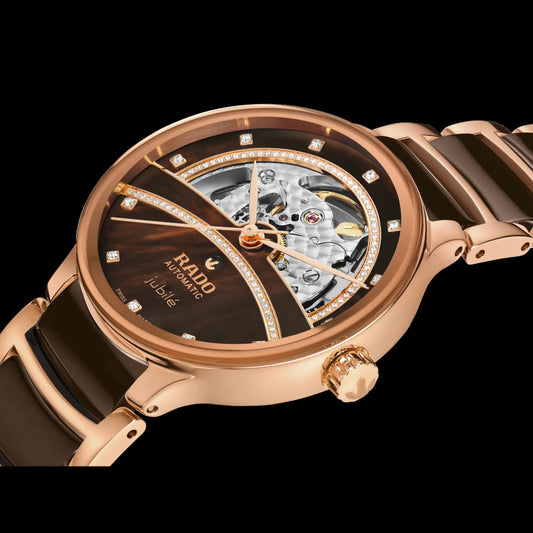 RADO Enchanted Bronze Luxurious Automatic Gem-Embellished Watch