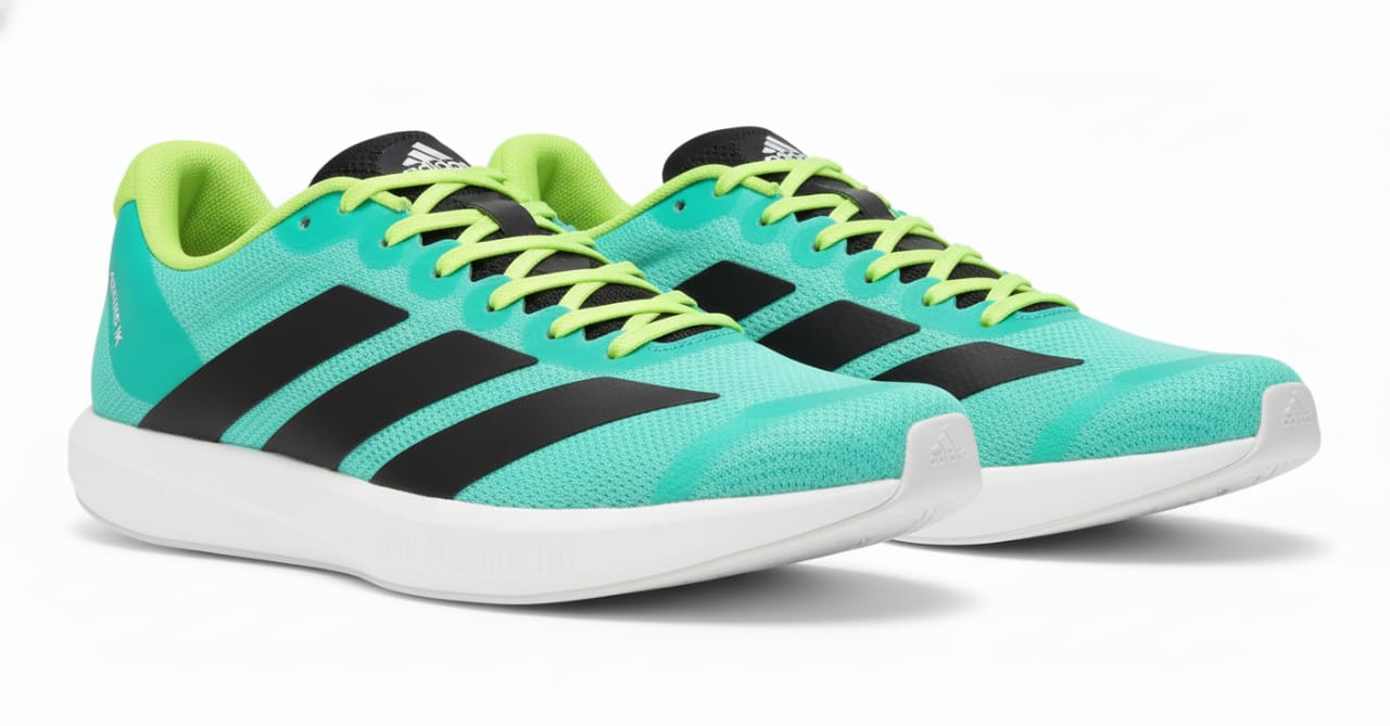 ADIDAS Vibrant Teal Featherweight Adizero Running Sneakers
