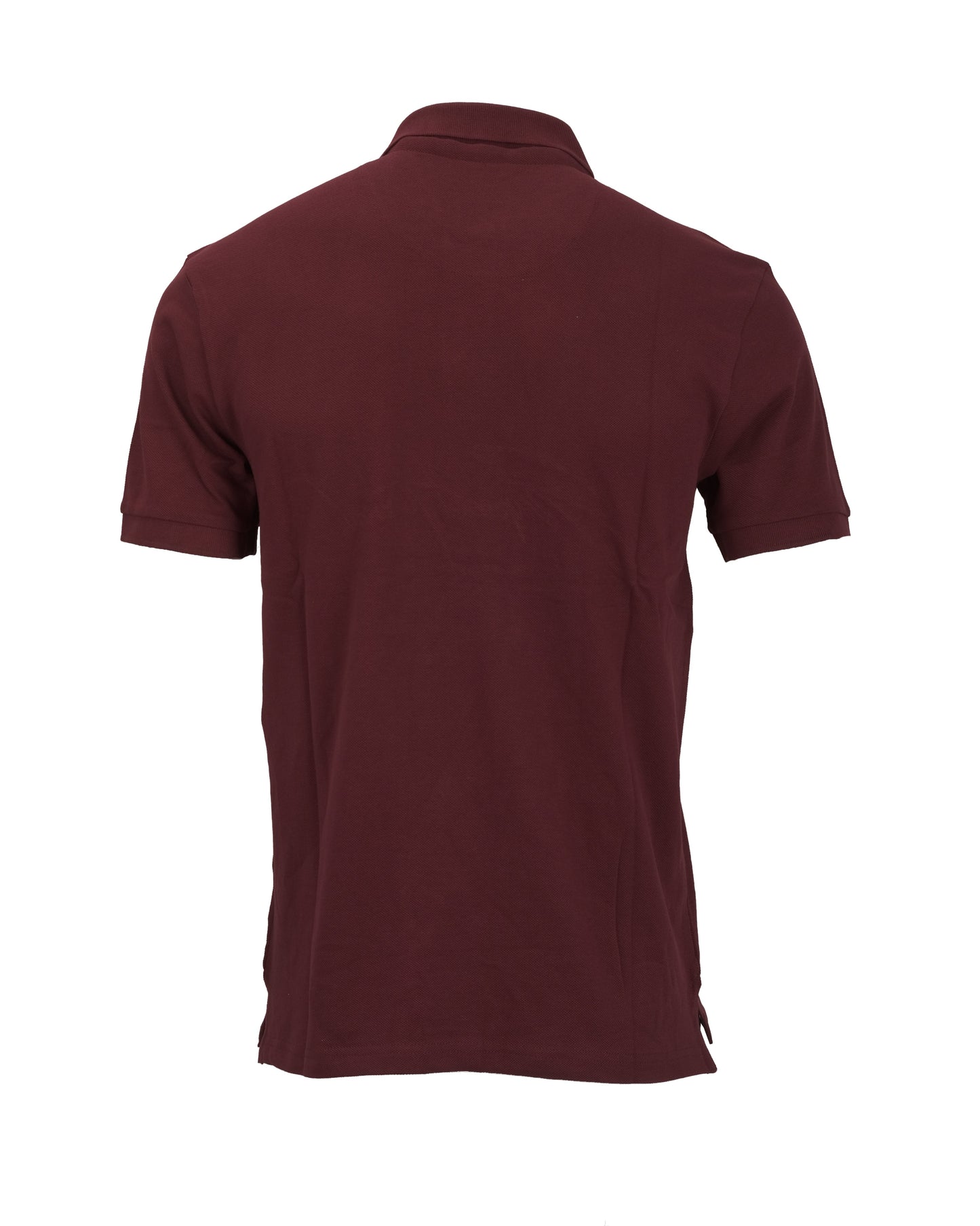 EA7 Emporio Armani Burgundy Signature Embroidered Polo Shirt