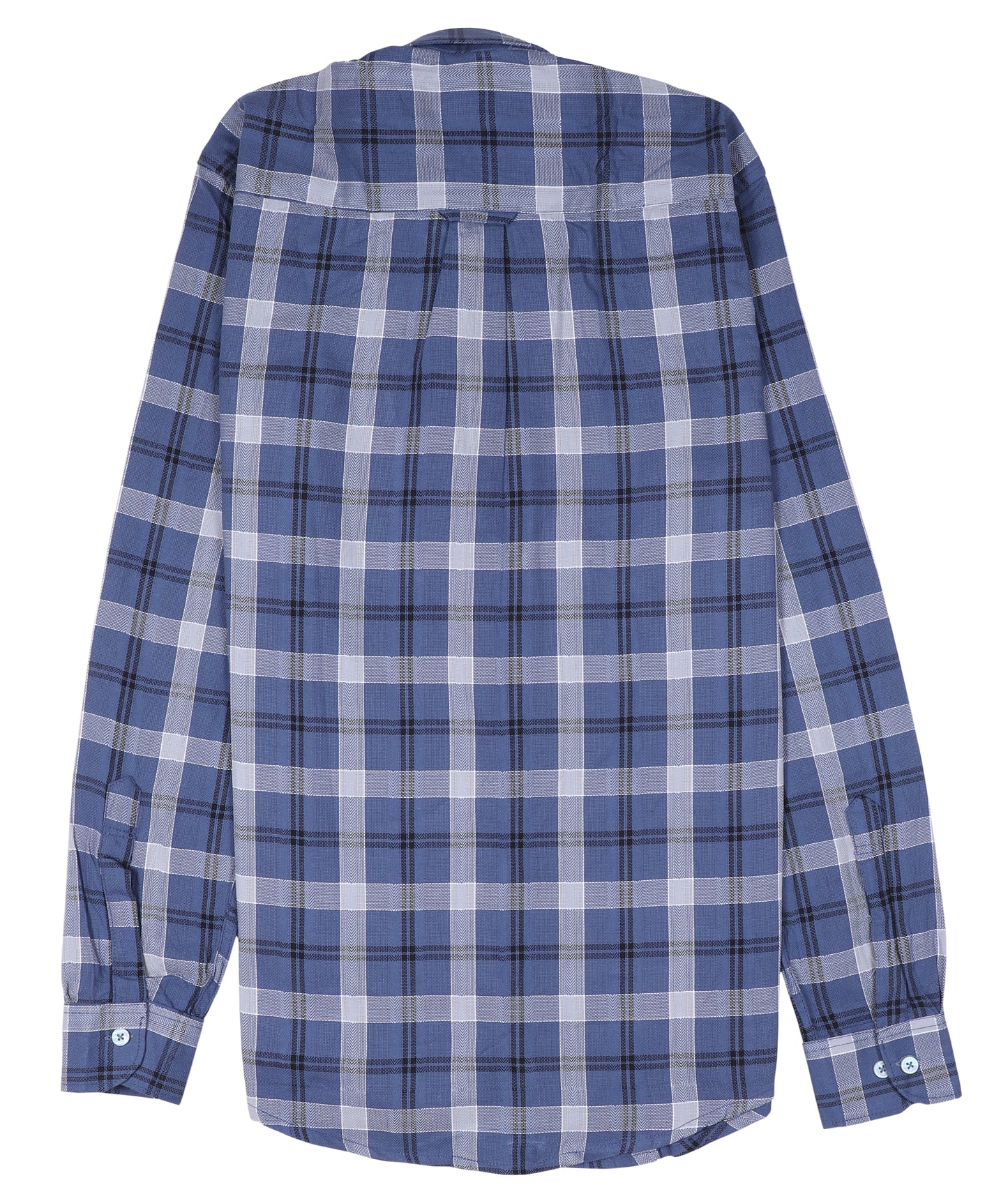 U.S. POLO ASSN. Cerulean Mist Tailored Fit Long Sleeve Plaid Shirt