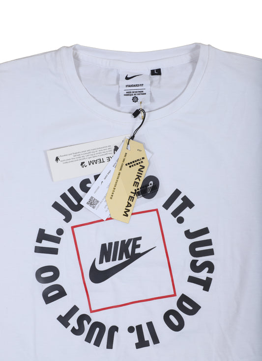 NIKE Ethereal White Bold Graphic Short Sleeve T-Shirt