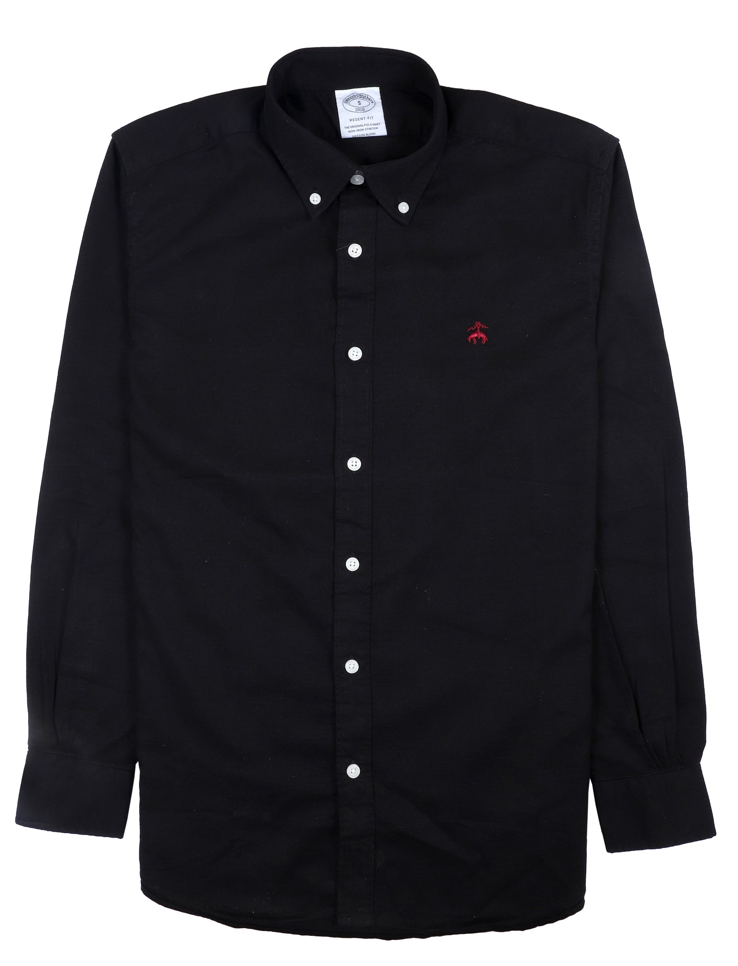 BROOKS BROTHERS Obsidian Whisper Regent Fit Long Sleeve Stretch Oxford Shirt