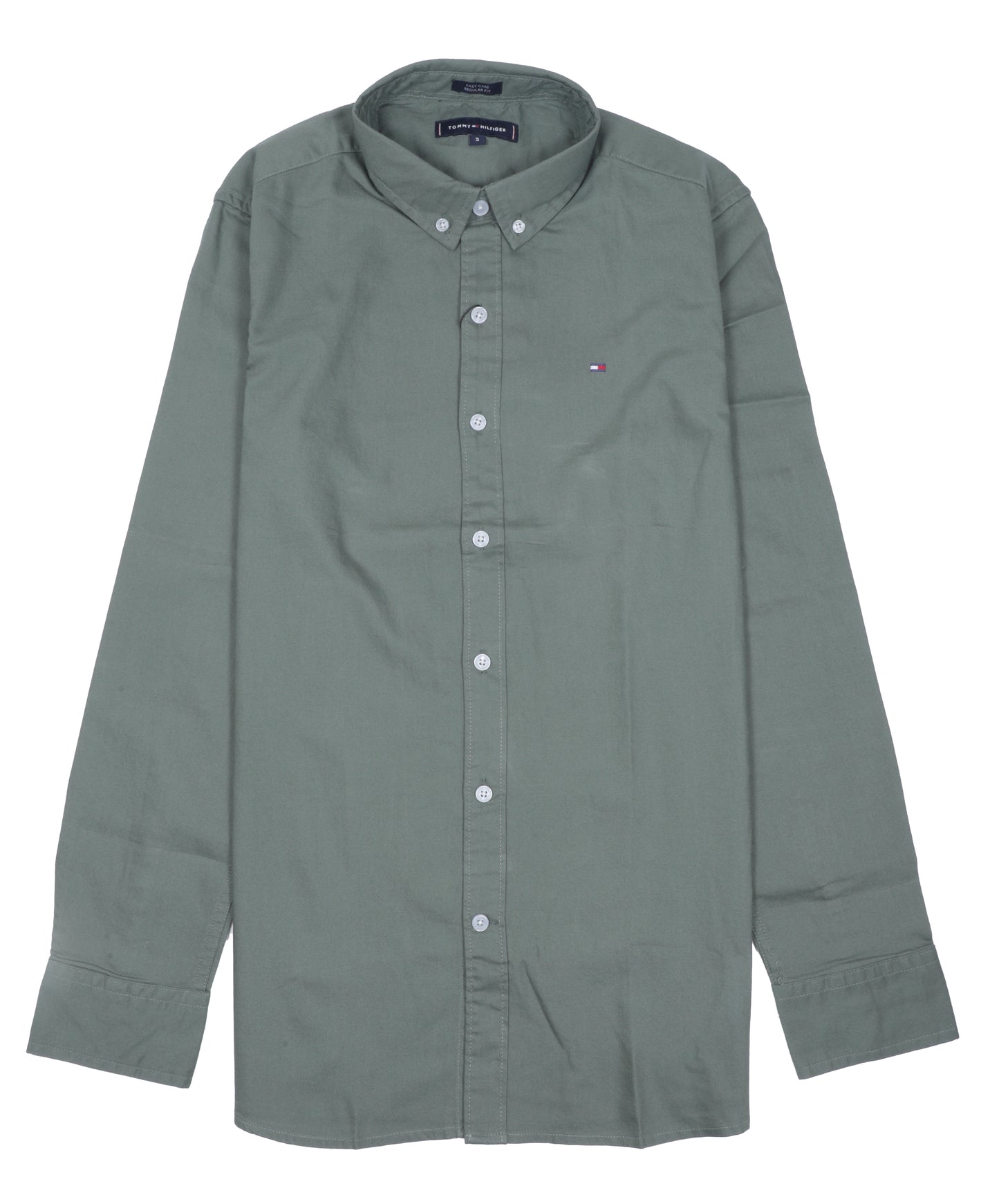 TOMMY HILFIGER Twilight Sage Classic Fit Long Sleeve Button-Down Shirt