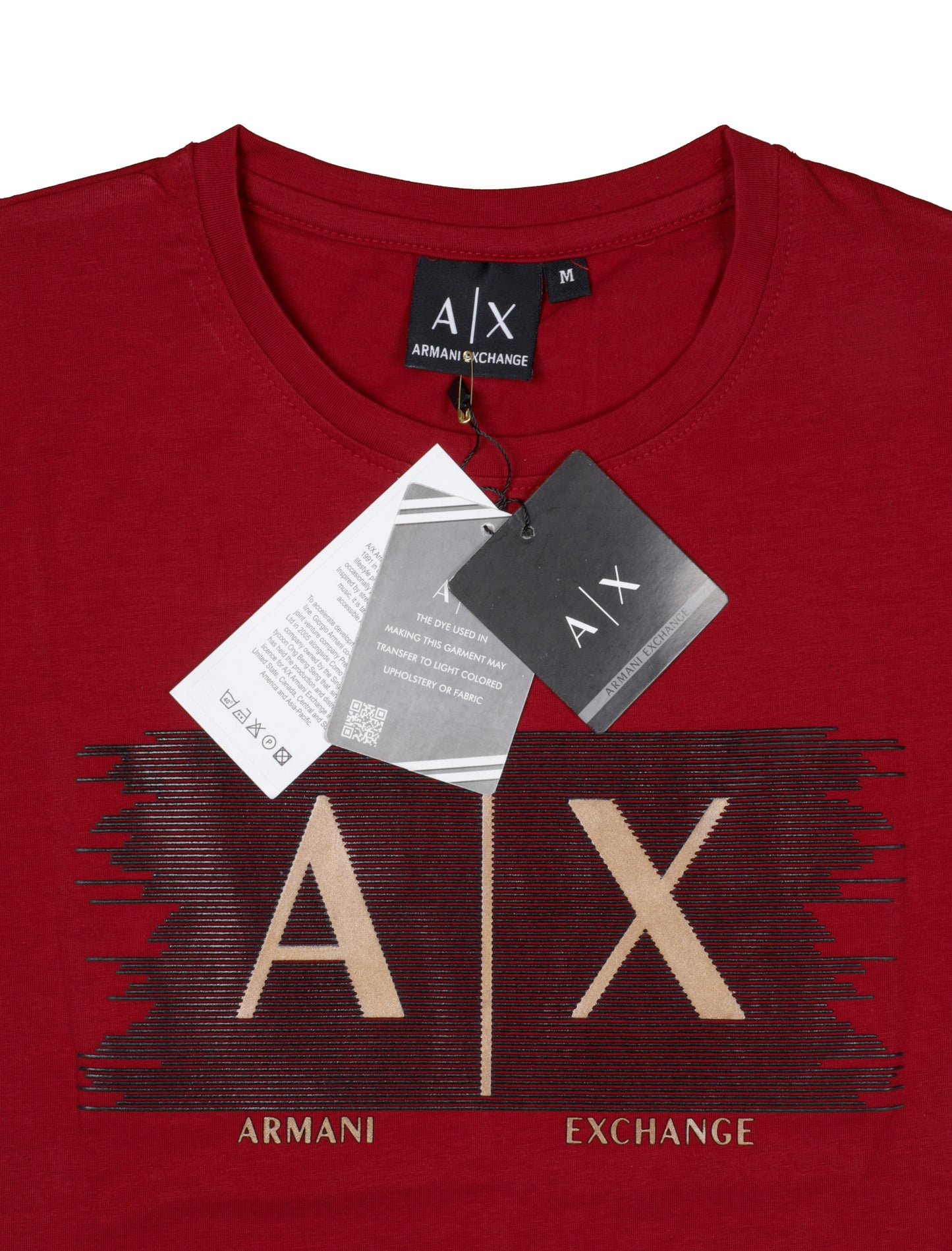 Armani Exchange Graphic Logo T-Shirt in Red