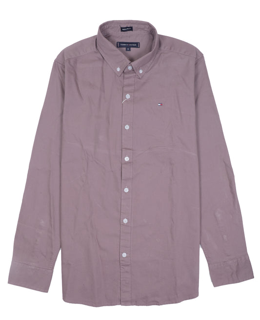TOMMY HILFIGER Serene Blush Tailored Fit Long Sleeve Button-Down Shirt
