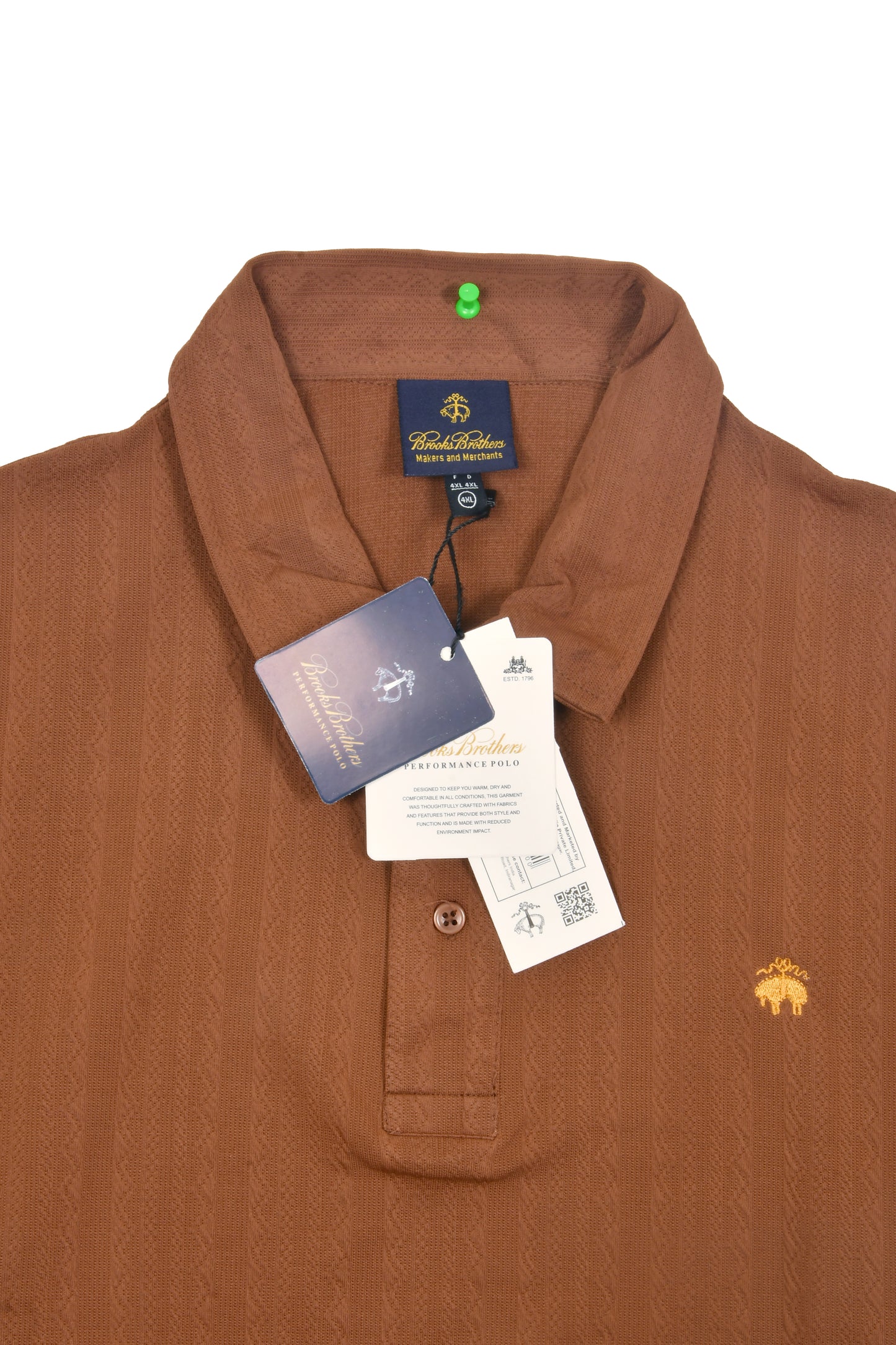 RALPH LAUREN Autumn Maple Tailored Fit Short Sleeve Piqué Polo