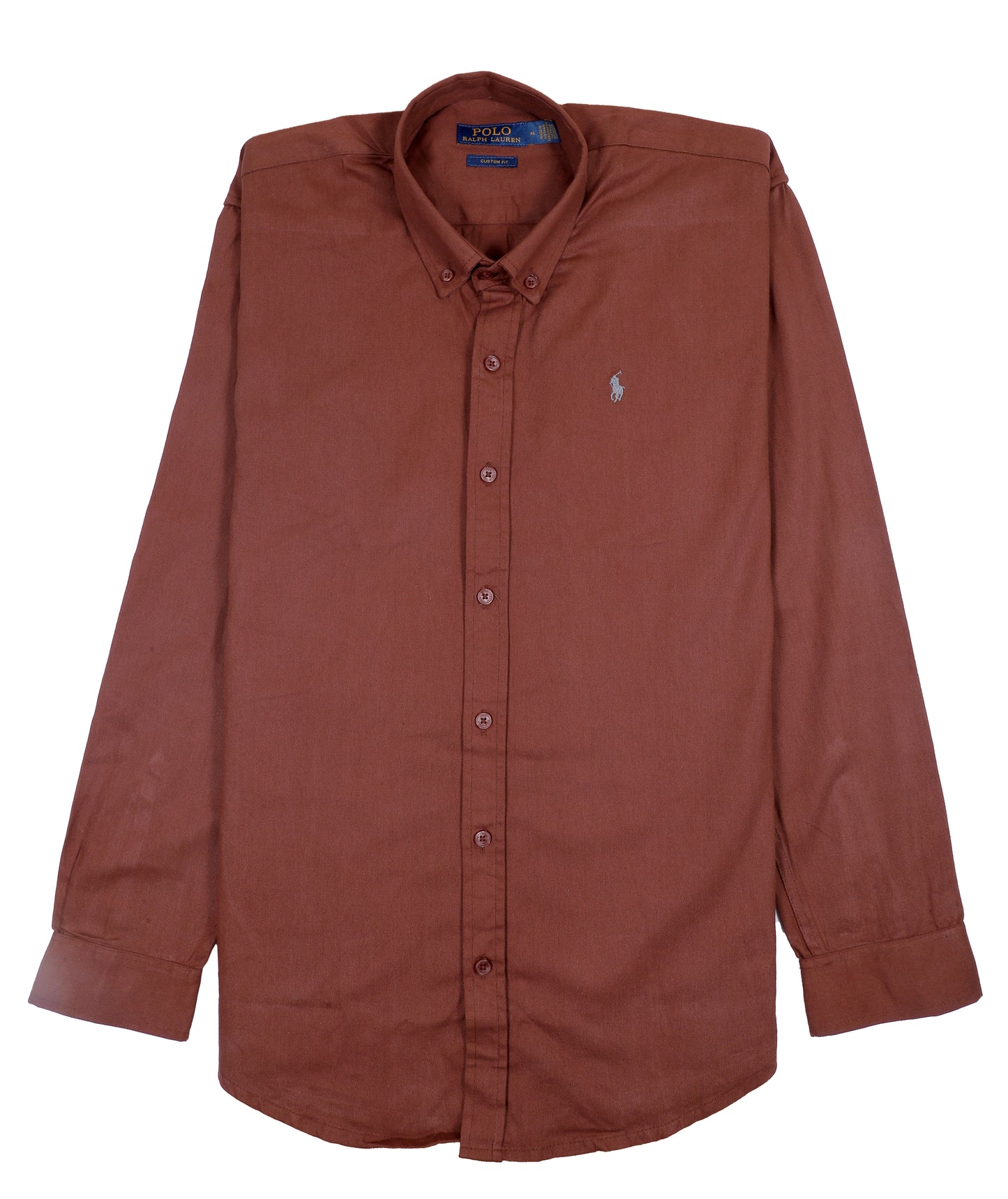 POLO RALPH LAUREN Ember Clay Custom Fit Long Sleeve Button-Down Shirt