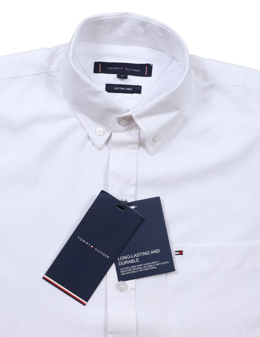 TOMMY HILFIGER Serene Pearl Classic Fit Long Sleeve Button-Down Shirt
