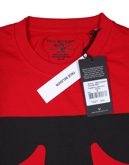 TRUE RELIGION Crimson Ember Relaxed Fit Short Sleeve Graphic Tee