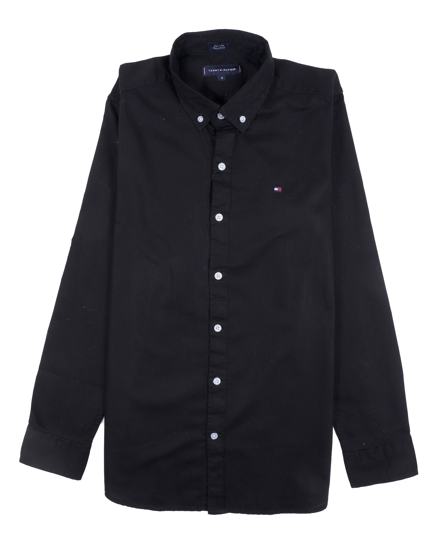 TOMMY HILFIGER Enigmatic Onyx Tailored Fit Long Sleeve Button-Down Shirt