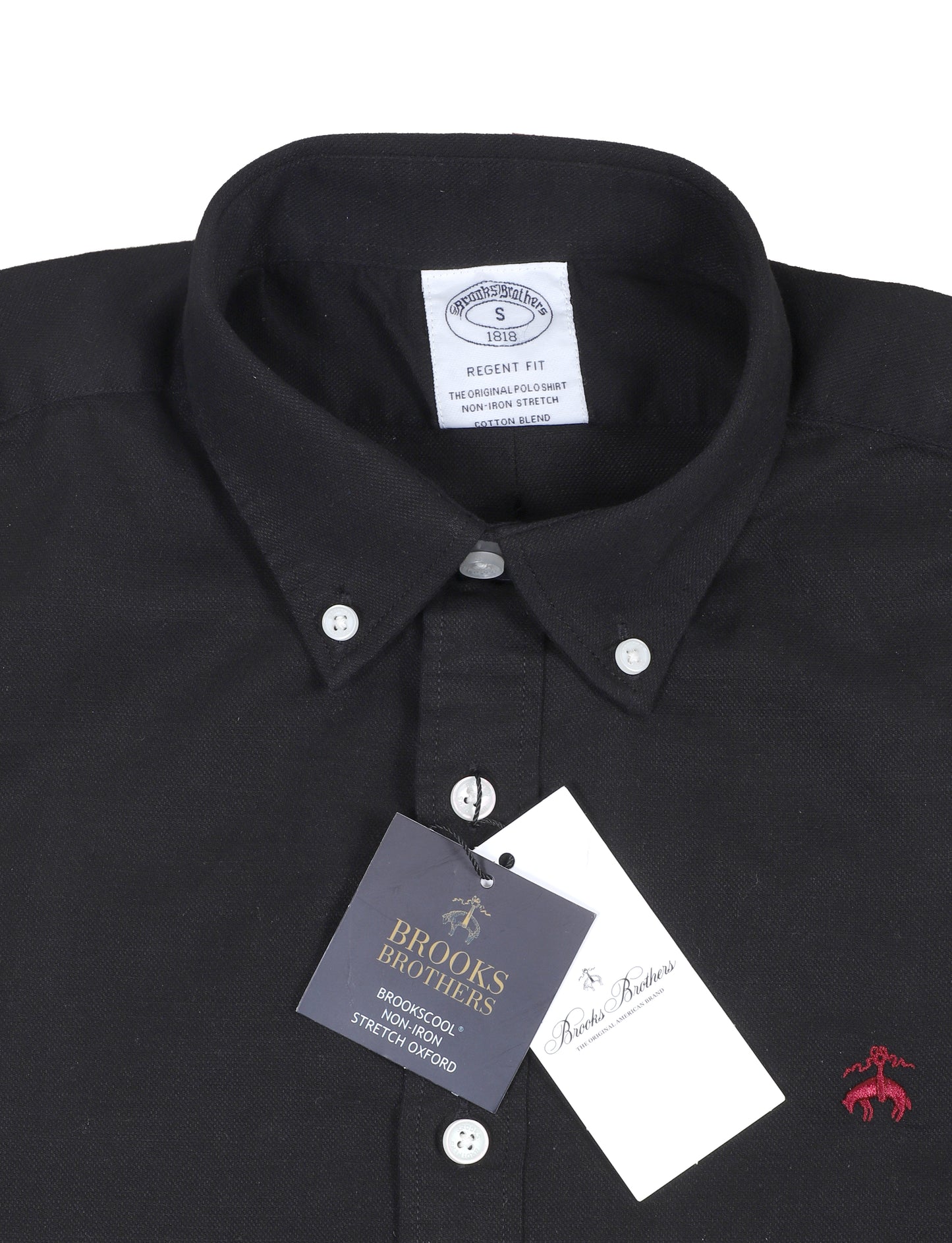 BROOKS BROTHERS Obsidian Whisper Regent Fit Long Sleeve Stretch Oxford Shirt