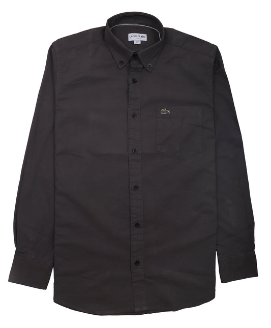 LACOSTE Obsidian Velvet Classic Fit Long Sleeve Button-Up Shirt