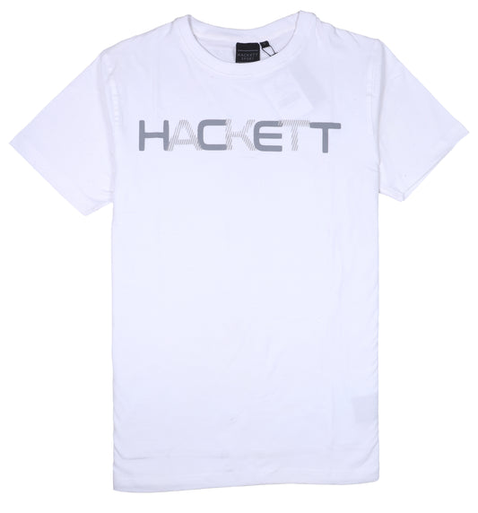 HACKETT Silver Mist Athletic Fit Short Sleeve Graphic Tee