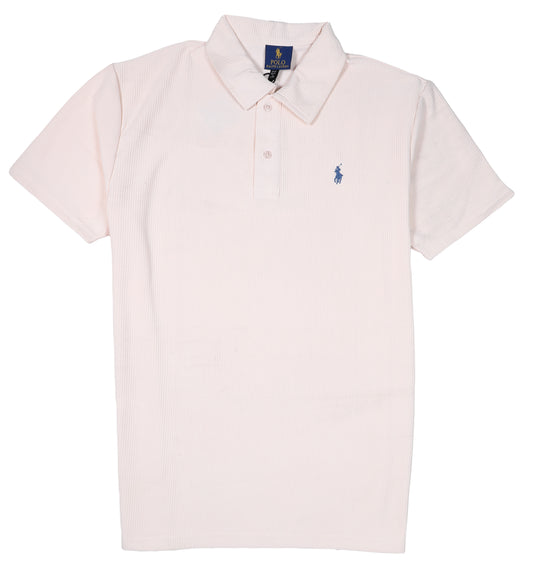 POLO BY RALPH LAUREN Blush Whisper Classic Fit Ribbed Polo Shirt