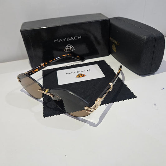 MAYBACH Luxe Aviator Sunglasses with Gold Accents