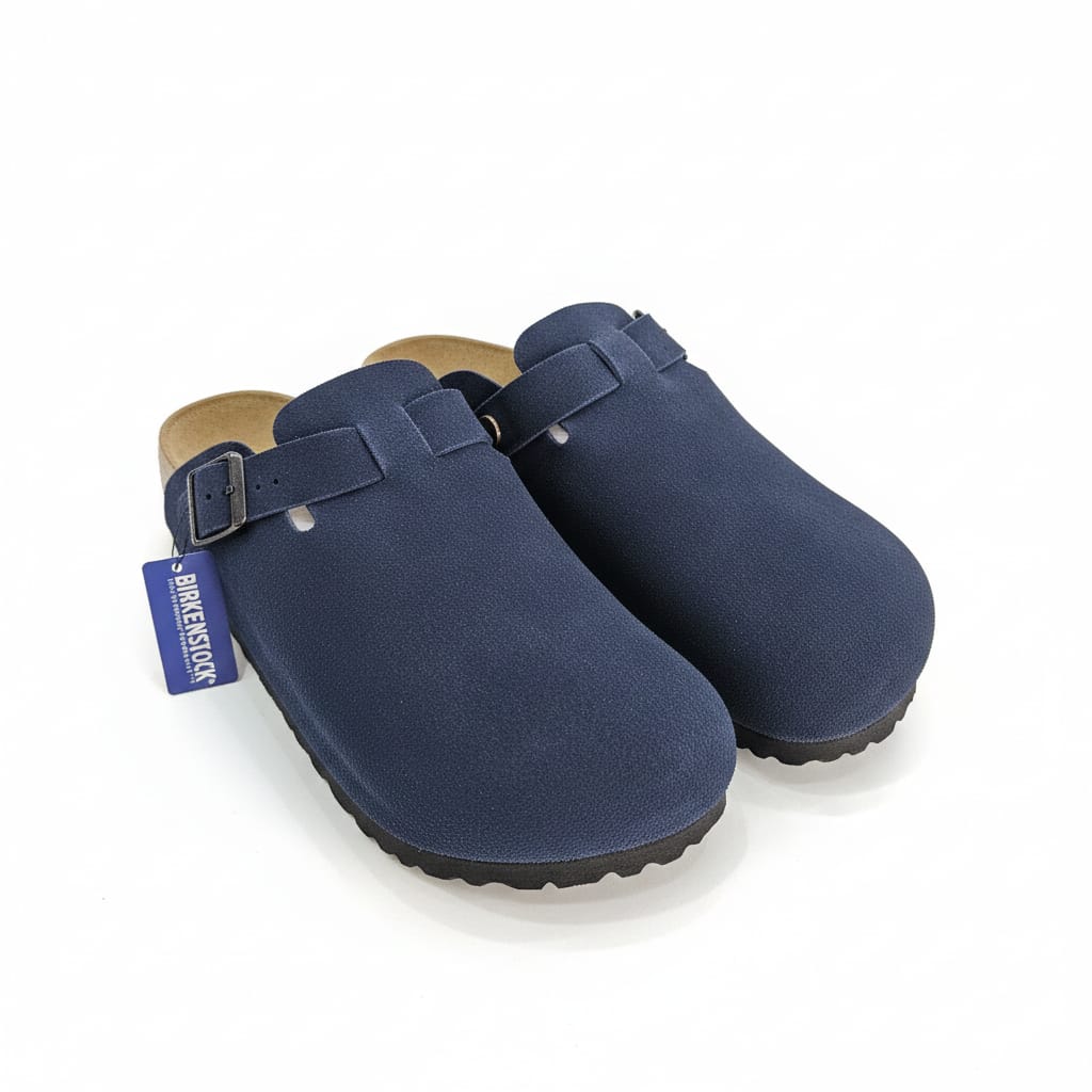 BIRKENSTOCK Deep Ocean Azure Soft Footbed Clogs