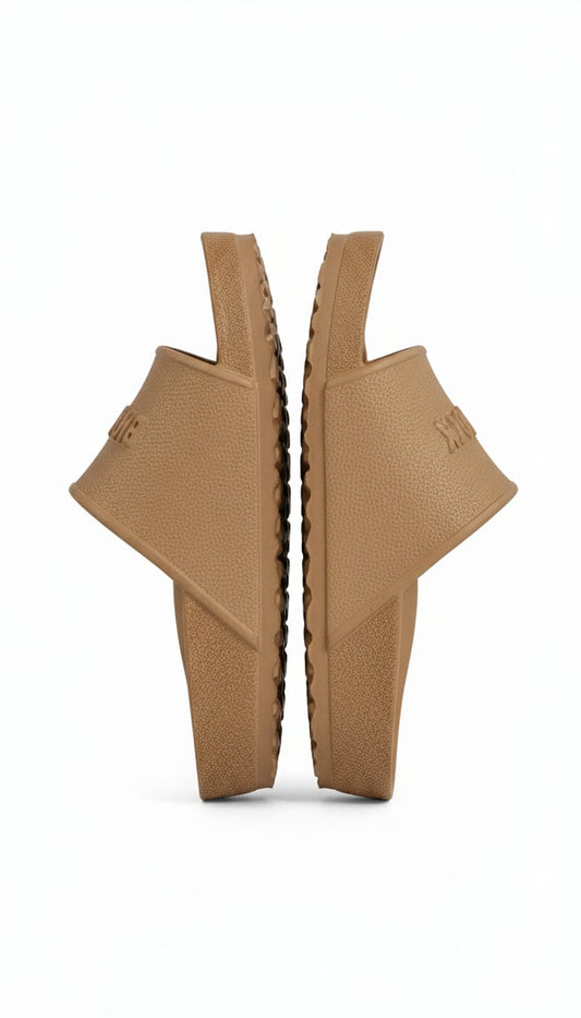 BIRKENSTOCK Warm Toffee Luxe Comfort Slide Sandals