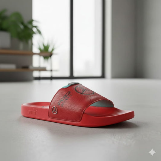 PUMA Mercedes-Benz Red Slide Sandals