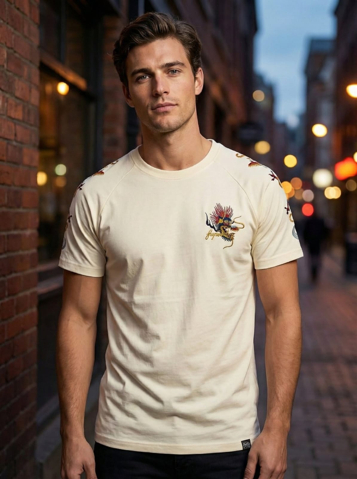 Superdry Men's Graphic Embroidered BackPrint T-Shirt