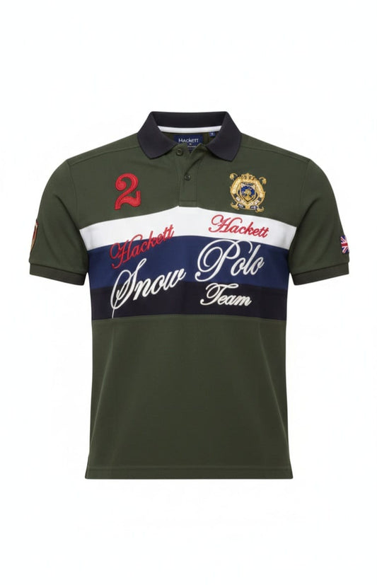 Hackett Snow Polo Team Classic Fit Polo Shirt