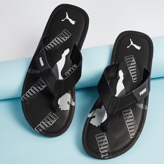 PUMA Celestial Onyx Sporty Graphic Slide Sandals
