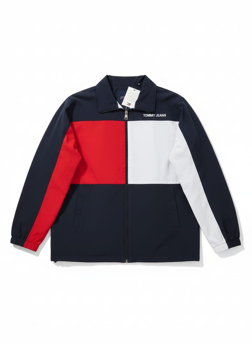 TOMMY JEANS Color Block Windbreaker Jacket