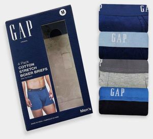 GAP Tranquil Azure Comfort-Fit 4-Pack Stretch Boxer Briefs for Men