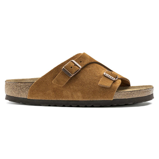 BIRKENSTOCK Ember Copper Luxe Suede Slide Sandals